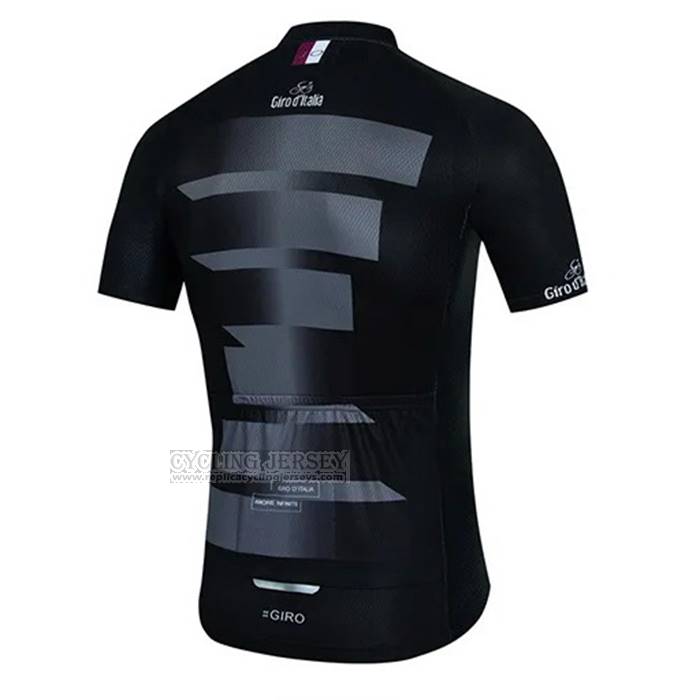 2023 Cycling Jersey Giro D'italy Black Short Sleeve And Bib Short